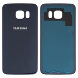 Задняя панель корпуса для Samsung G925F Galaxy S6 EDGE, синяя, 2.5D, Original (PRC)