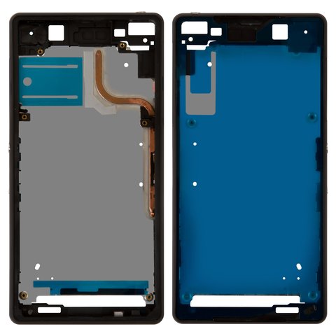 Рамка кріплення дисплея для Sony D6502 Xperia Z2, D6503 Xperia Z2, чорна, рамка була у використанні