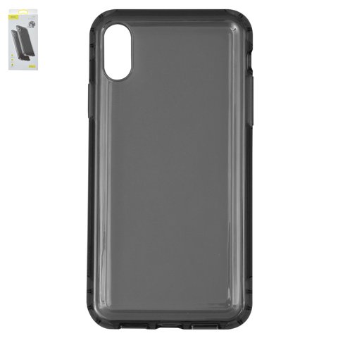 Чехол Baseus для iPhone XR, черный, прозрачный, защитный, силикон, #ARAPIPH61 SF01