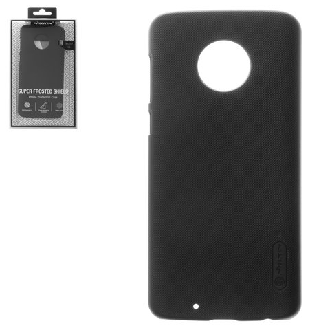 Чохол Nillkin Super Frosted Shield для Motorola XT1925 Moto G6, чорний, матовий, з підставкою, пластик, #6902048153653