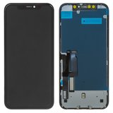 Дисплей для iPhone XR, чорний, з рамкою, Copy, tianma