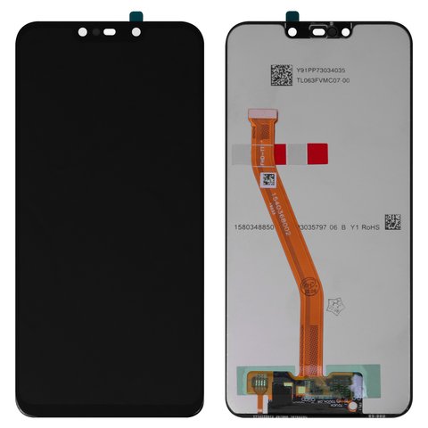Дисплей для Huawei Mate 20 lite, чорний, без рамки, Оригінал переклеєне скло , SNE LX1