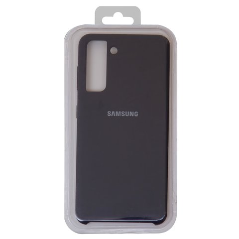Чохол для Samsung G991 Galaxy S21 5G, чорний, синій, Original Soft Case, силікон, dark blue 08 