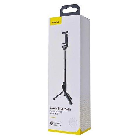 Монопод Baseus Folding Bracket Selfie Stick, черный, штатив тринога, с держателем, выдвижной, с кнопкой, #SUDYZP E01