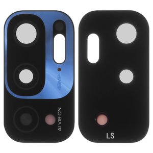 Скло камери для Xiaomi Redmi Note 10 5G, чорне, M2103K19G, M2103K19C
