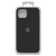 Чохол для Apple iPhone 13, чорний, Original Soft Case, силікон, black (18) full side