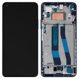 Дисплей для Xiaomi Mi 11 Lite 5G NE, синій, з рамкою, Original (PRC)