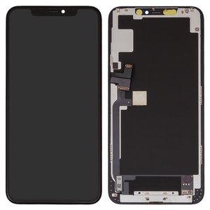 Дисплей для iPhone 11 Pro Max, черный, с рамкой, High Copy, OLED , НЕ.Х OEM hard