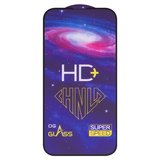 Захисне скло HD+ для Apple iPhone 14 Pro, iPhone 15, iPhone 16, 0,33 мм 9H, сумісне з чохлом, Full Glue, чорний
