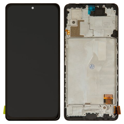Дисплей для Xiaomi Redmi Note 10 Pro, черный, с рамкой, High Copy, OLED 