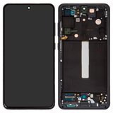Дисплей для Samsung G990B Galaxy S21 FE 5G, черный, с рамкой, Original (PRC)