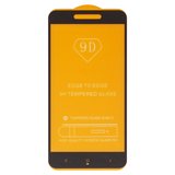 Защитное стекло для Xiaomi Redmi 4A, Redmi 4X, Redmi 5A, Redmi Go, совместимо с чехлом, Full Glue, (без упаковки), черный