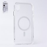Чохол MagSafe Space для iPhone XS Max, прозорий, магнітний, силікон
