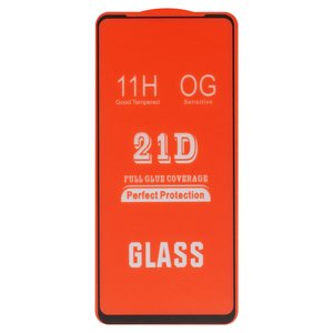 Защитное стекло для Oppo A36, A76, A96 4G, совместимо с чехлом, Full Glue, без упаковки , черный