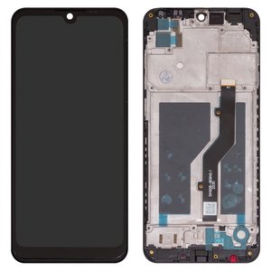 Дисплей для ZTE Blade A5 2020 , черный, с рамкой, High Copy, SKI608 B09 V0.1