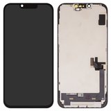 Дисплей для iPhone 14 Plus, чорний, з рамкою, Copy, (TFT), ZY, LTPS HD+