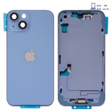 Корпус для iPhone 14, синій, з тримачем SIM-карти, з боковими кнопками, Original (PRC), EU version