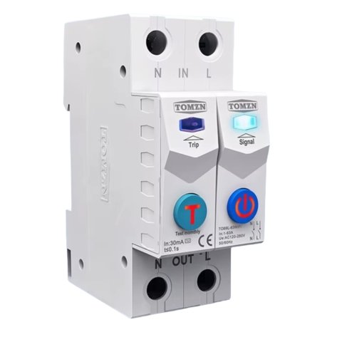 Умный переключатель TOMZN TOB9L 63WIFI, 2P, с WiFi, 63A, с дифференциальной защитой