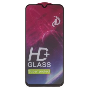 Защитное стекло для Samsung A015 Galaxy A01, совместимо с чехлом, Full Glue, без упаковки , черный