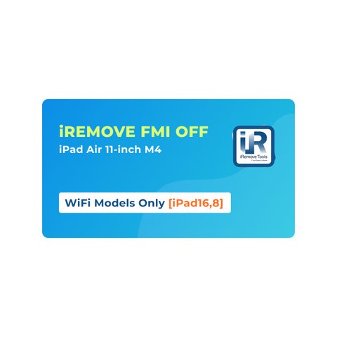 iRemove FMI OFF iPad Air 11 inch M4 WiFi Model Only [iPad16,8]