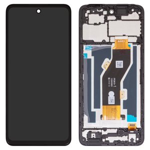 Дисплей для Tecno Spark 20C BG7 , черный, с рамкой, High Copy, FPC6615