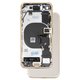 Carcasa puede usarse con iPhone 8, dorado, juego completo, con cable flex