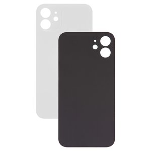 Panel trasero de carcasa puede usarse con iPhone 12, blanco, no es necesario desmontar la cámara, AAA, big hole