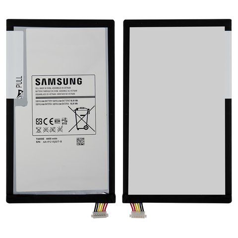 Batería T4450E puede usarse con Samsung T310 Galaxy Tab 3 8.0, Li ion, 3.8 V, 4450 mAh, Original PRC 