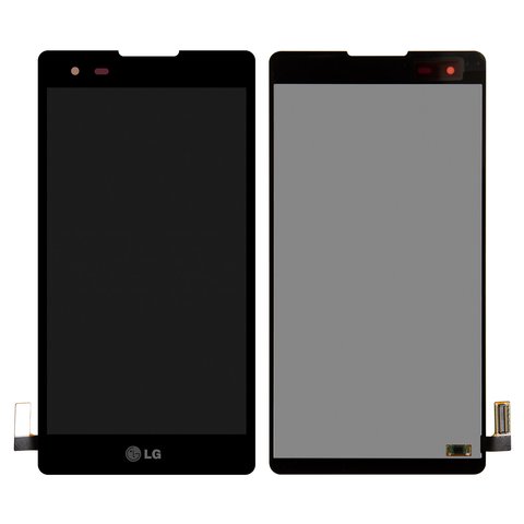 LCD compatible with LG X Style K200, black 