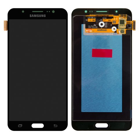 LCD compatible with Samsung J710 Galaxy J7 2016 , black, without frame, Original PRC , original glass 