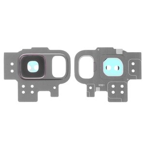 Vidrio de cámara puede usarse con Samsung G960 Galaxy S9, gris, con marcos, titanium gray