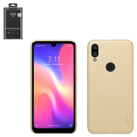 Case Nillkin Super Frosted Shield compatible with Xiaomi Mi Play, golden, with support, matt, plastic, M1901F9E  #6902048171473