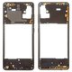 Housing Middle Part compatible with Samsung A515 Galaxy A51, (black)