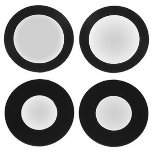 Vidrio de cámara puede usarse con iPhone 12, iPhone 12 mini, negro, sin marco, juego de 2 uds.