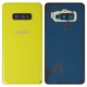 Housing Back Cover compatible with Samsung G970 Galaxy S10e, (yellow, with camera lens)