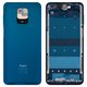 Carcasa puede usarse con Xiaomi Redmi Note 9S, azul, aurora blue