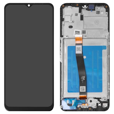 LCD compatible with Samsung A226 Galaxy A22 5G, black, with frame, Original PRC  