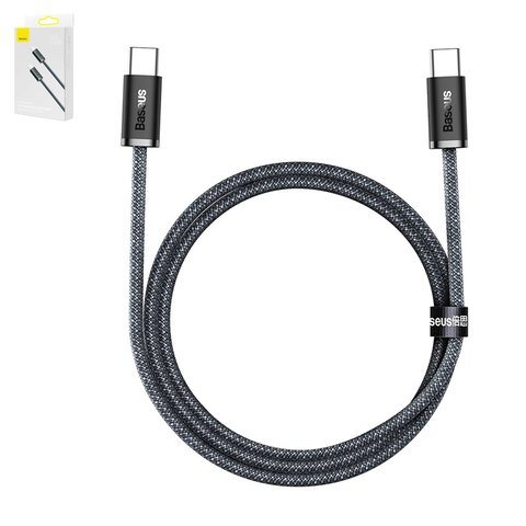 USB Cable Baseus Dynamic Series, 2xUSB type C, 100 cm, 100 W, gray  #CALD000216
