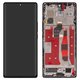 LCD compatible with Huawei Honor 70, (black, with frame, Original (PRC), FNE-AN00, FNE-NX9)