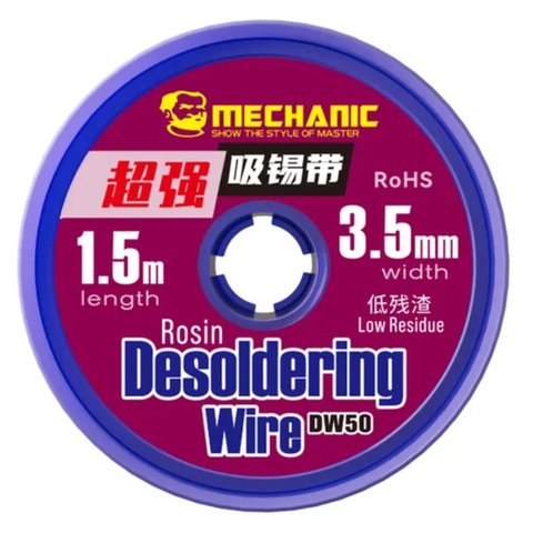 Malla para desoldar Mechanic DW50 3515, W. 3.5 mm, L  1.5 m