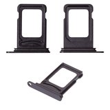 SIM Card Holder compatible with iPhone 15, iPhone 15 Plus, (black, single sim)