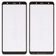 Housing Glass G+OCA PRO compatible with Samsung A750F Galaxy A7 (2018), (with OCA film, black)