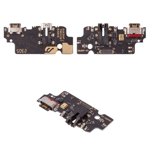 Cable flex puede usarse con Umidigi A9 Pro, del conector de carga, del conector de auriculares, con micrófono, con componentes, High Copy, placa del cargador