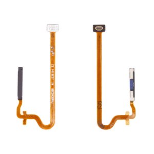 Flat Cable compatible with Realme C63 4G, Note 60; Oppo A3x CPH2641 , for fingerprint recognition Touch ID , dark blue 