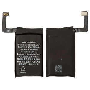 Battery compatible with Apple AirPods 3, Li ion, 3.8 V, 398 mAh, for case 