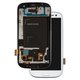 LCD compatible with Samsung I9300i Galaxy S3 Duos, I9301 Galaxy S3 Neo, (white, with frame, original (change glass) )