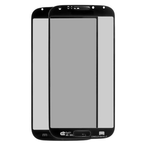 Housing Glass compatible with Samsung I9500 Galaxy S4, I9505 Galaxy S4, black, Black Edition 