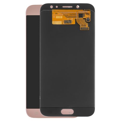 LCD compatible with Samsung J730 Galaxy J7 2017 , pink, without frame, Original PRC , original glass 