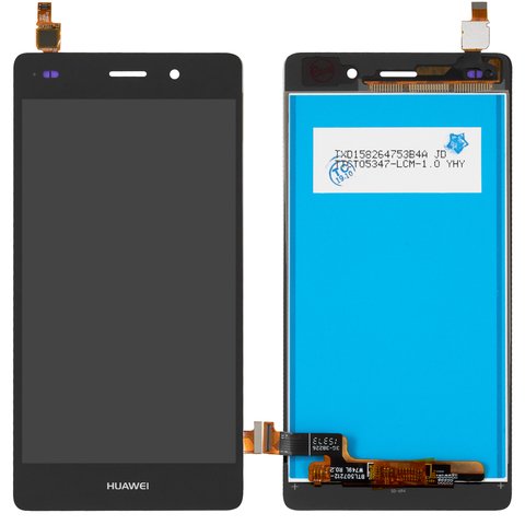 LCD compatible with Huawei P8 Lite ALE L21 , black, without frame, High Copy 