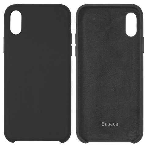 Case Baseus compatible with Apple iPhone XS, black, Silk Touch  #WIAPIPH58 ASL01